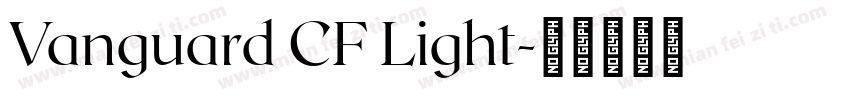 Vanguard CF Light字体转换